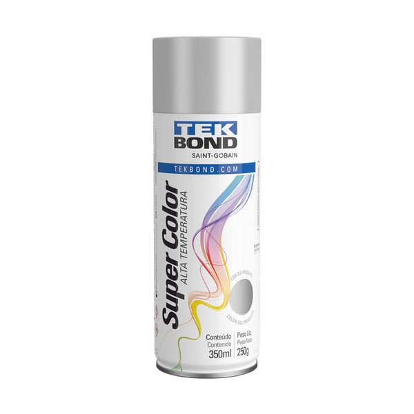 TINTA SPRAY TEKBOND ALUMINIO ALTA TEMPERATURA 350ML