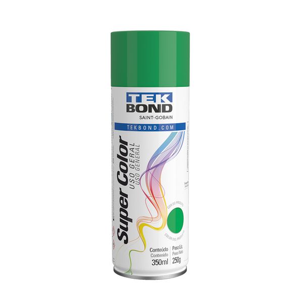 Tinta Spray Super Color Verde Uso Geral 350ml TekBond