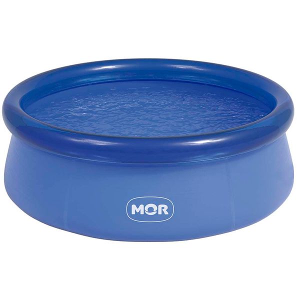 Piscina Inflável Redonda Mor 2400L Cor Azul