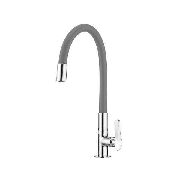 Torneira Lorenzetti 1177 BM G27 Gourmet Tubo Flexível De Metal Cinza