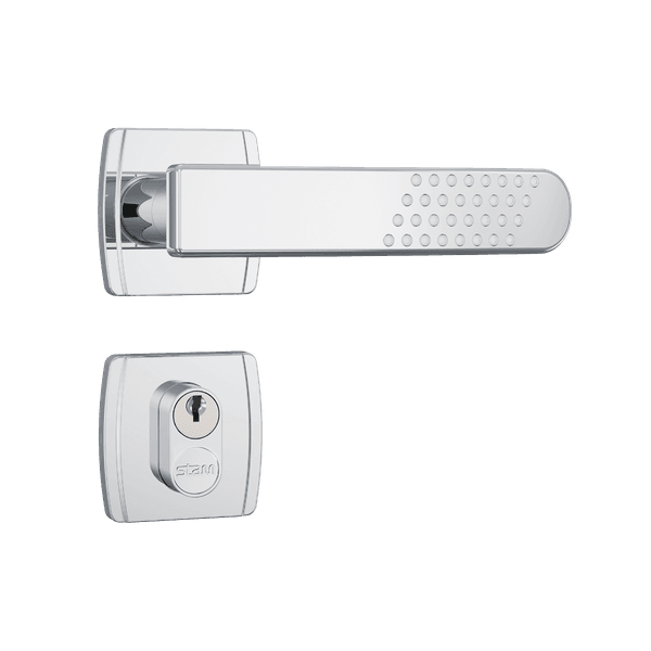 Fechadura Externa 803/21 Roseta Quadrada Inox Cromado Stam