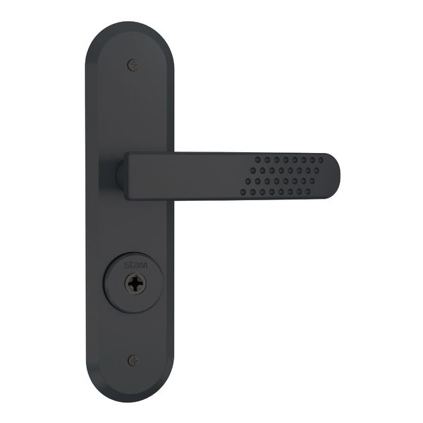 Fechadura Externa 1800/21 Tetra Espelho Preto Fosco Stam