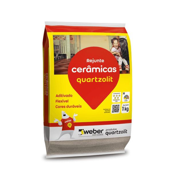 Rejunte Flexível Cerâmicas Quartzolit 1Kg Cortiça