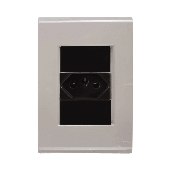 TOMADA 10A LIZ FENDI COM GRAFITE TRAMONTINA