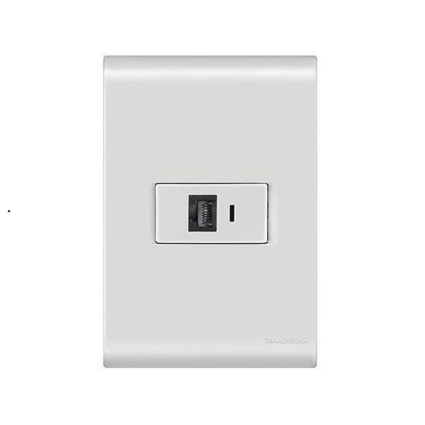 CONJUNTO PLACA + MODULO DE REDE RJ45 - TRAMONTINA LIZ