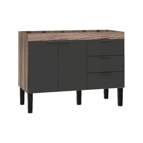GABINETE FLAMINGO COR TAMARINDO/PR EM MADEIRA 134CM COZIMAX