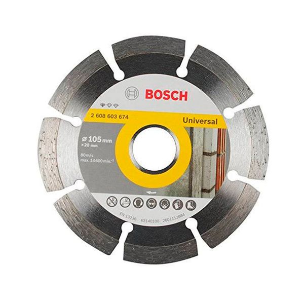 Disco Diamantado 105Mm Segmentado Granito Marmore Bosch