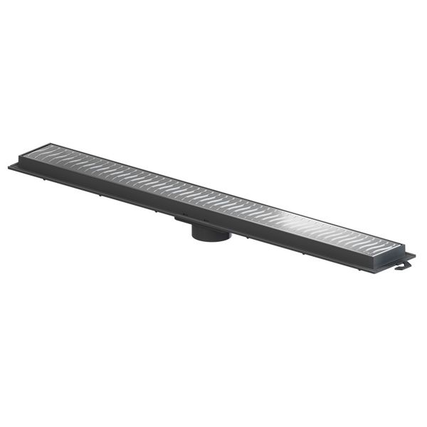 RALO LINEAR INVISIVEL 90CM-GRELHA CROMADA TIGRE