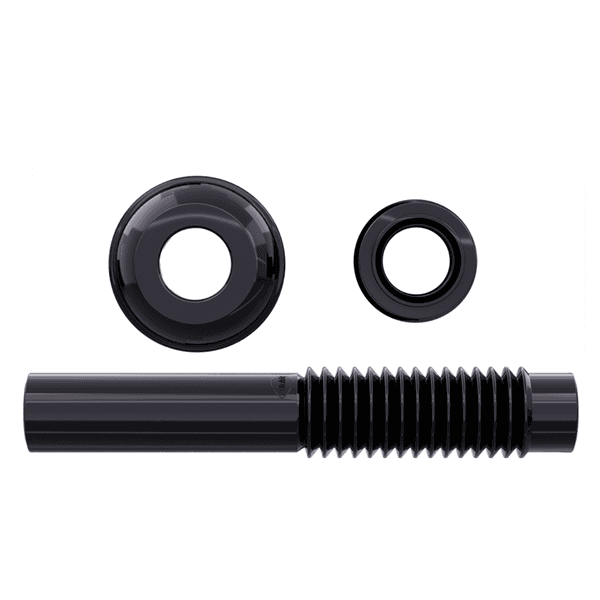 Tubo De Ligação Ajustável Vaso Sanitário 260mm Preto Blukit
