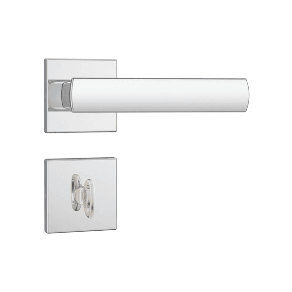 Fechadura Banheiro WC 823/35 Roseta Quadrada Inox Cromado Stam