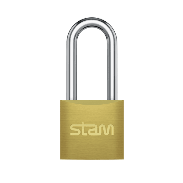 Cadeado 30mm Haste Média Zamac Latonado E-coat Stam 