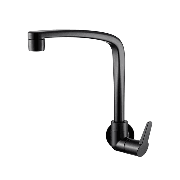 Torneira Abs Cozinha Parede Flatt Preto Fosco 1168 F71 Lorenzetti