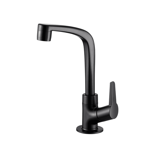 Torneira Abs Lavatório Flatt Preto Fosco 1195 F71 Lorenzetti