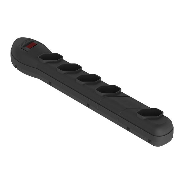 FILTRO DE LINHA 5 TOMADAS PRETO QUALITRONIX