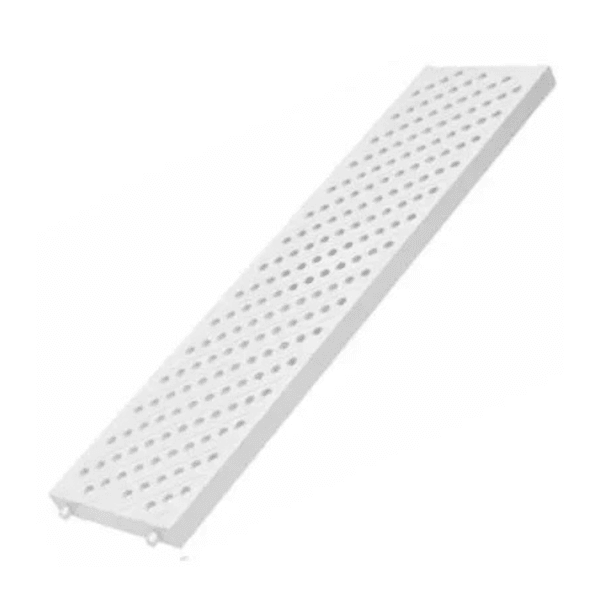 Grelha para Piso 13cm x 50cm Pedestre Branca Tigre