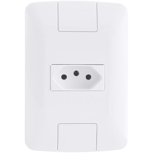 Tomada Simples 10a 4x2 250v Aria - Tramontina Cor Branco