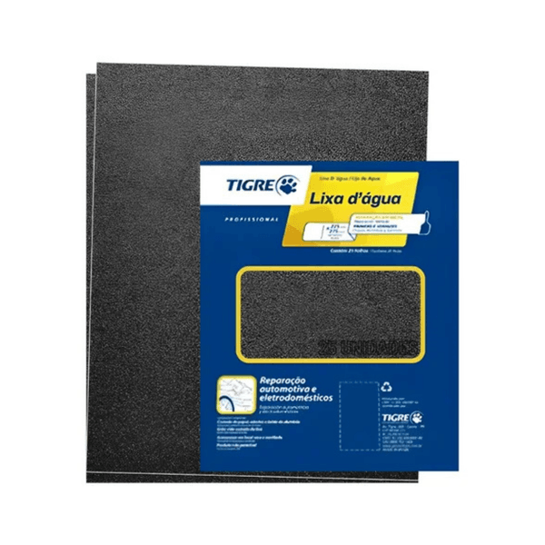 Kit Com 25 Lixa D'Água Tigre Ref.600 Grão P120
