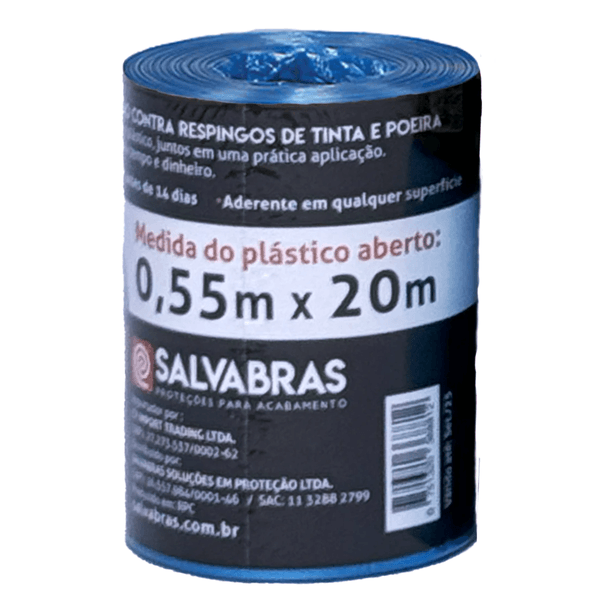 Salva Pintura Contra Respingos De Tinta Salvabras 0,55cm x 20m