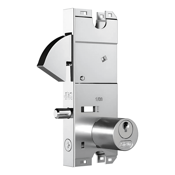 Fechadura Porta de Vidro Blindex Stam 2003 Cilindro Oval Cromado