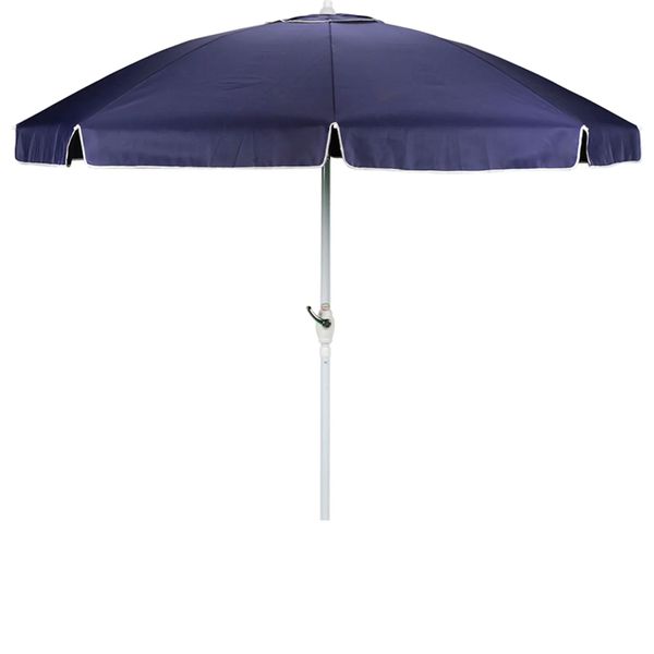 Guarda Sol Alumínio Articulável Com Manivela 2,50 M Azul Mor