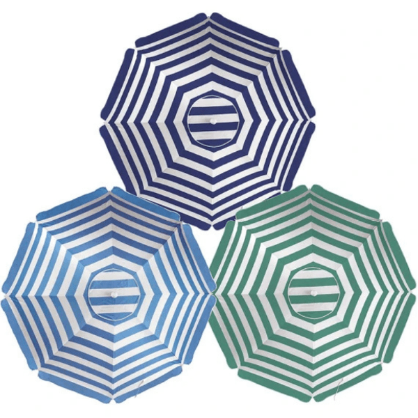 Guarda Sol Aluminio Articulavel 2,60m Sortidos Listras Mor