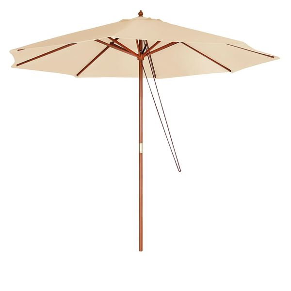 Ombrelone Guarda Sol Madeira 2,4m Bege Mor