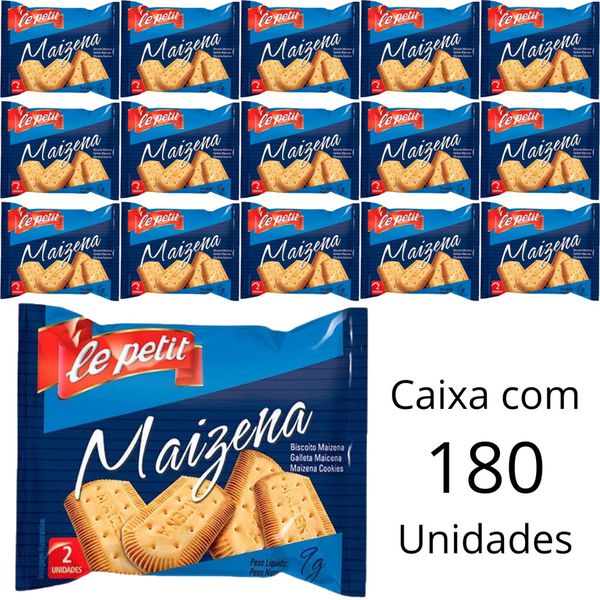 Biscoito De Maizena Le Petit Em Sachê De 9g Caixa Com 180 Unidades Para Escritório Hotéis e Pousadas