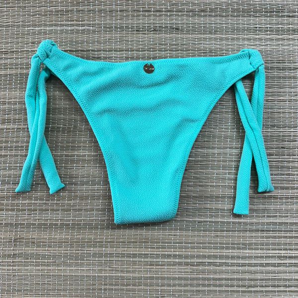 Tanga de Amarrar Larga Verde Água Textura