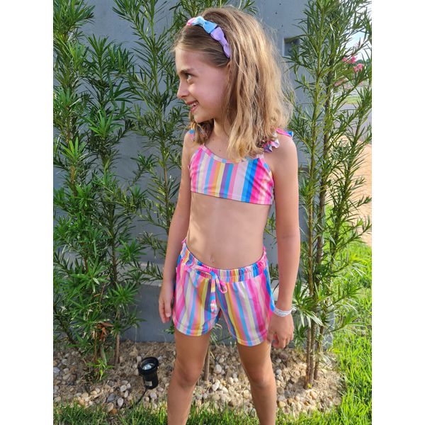 Short Infantil Arco íris