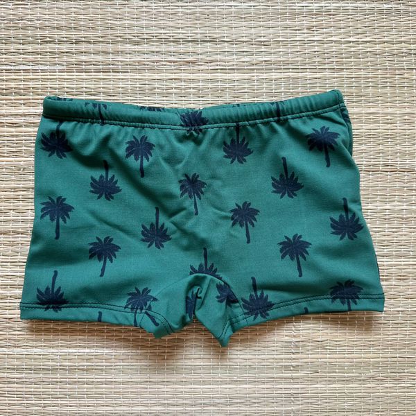 Sunga Boxer Infantil Verde Militar Coqueiro
