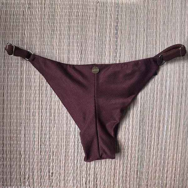 Tanga Fio em Dobra Com Regulagem Coffee