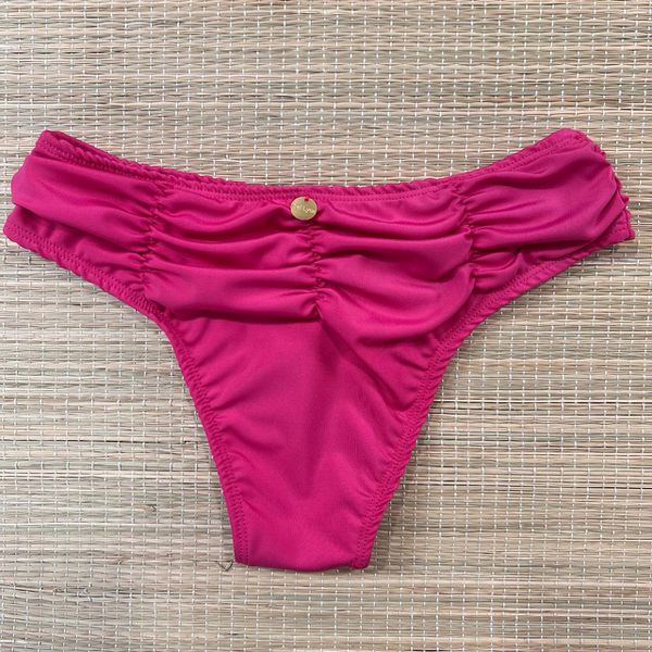 Hot Pants Drapeada Pink Liso