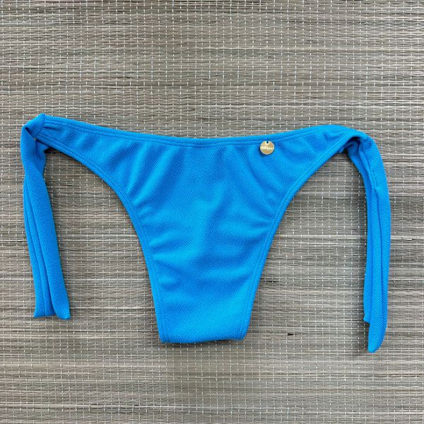 Tanga de Amarrar Azul Turquesa Textura