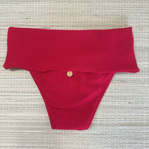 Hot Pants Pala Alta Vermelho Textura