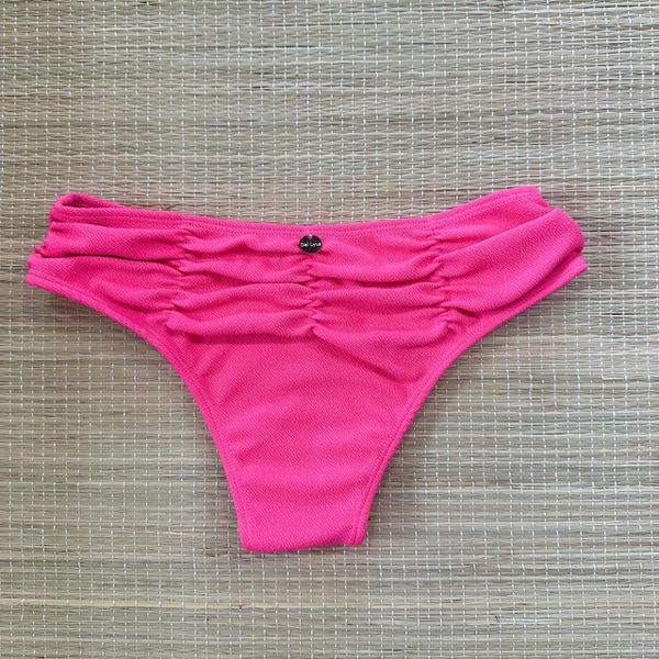 Hot Pants Drapeada Pink Textura
