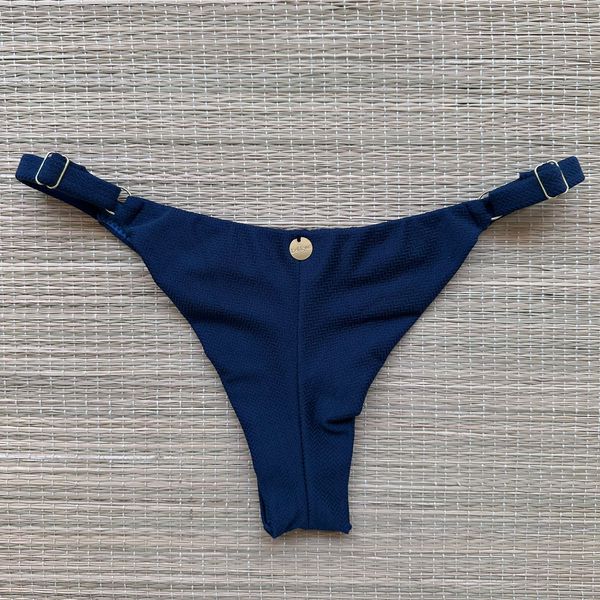 Tanga Fio em Dobra Com Regulagem Navy