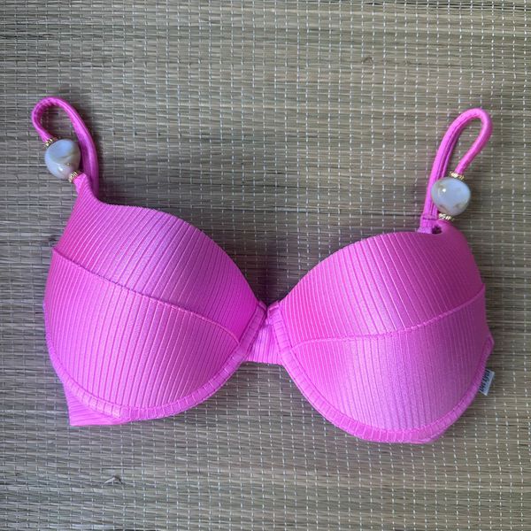 Top Meia Taça com alça com detalhes Candy