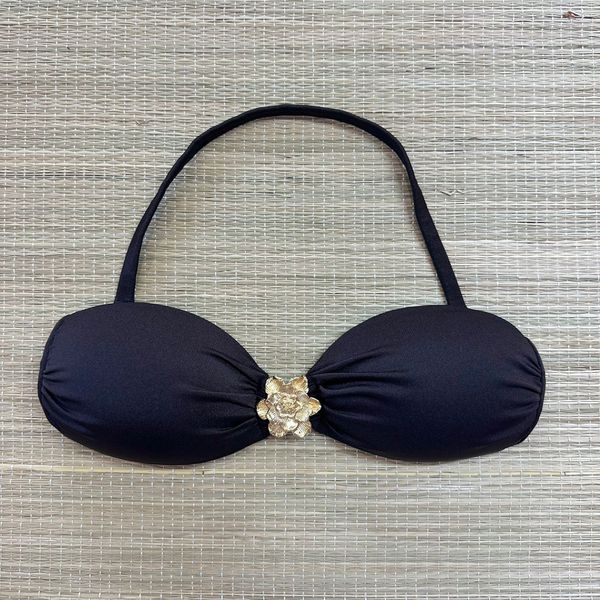 Top Tomara que Caia Marrom Gloss