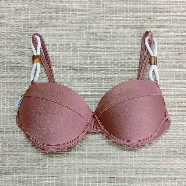 Top Meia Taça com detalhes Bronze Gloss