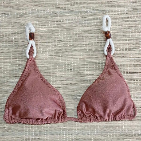 Top Cortininha detalhes Bronze Gloss