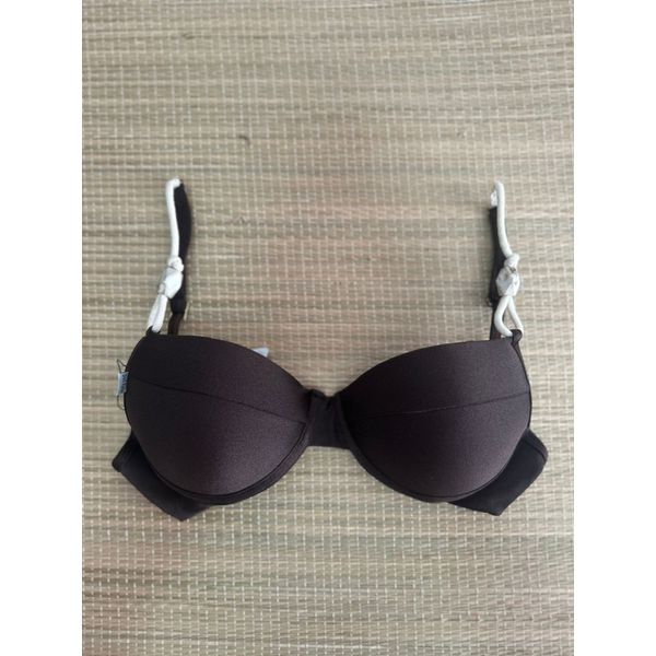 Top Meia Taça com detalhes Marrom Gloss