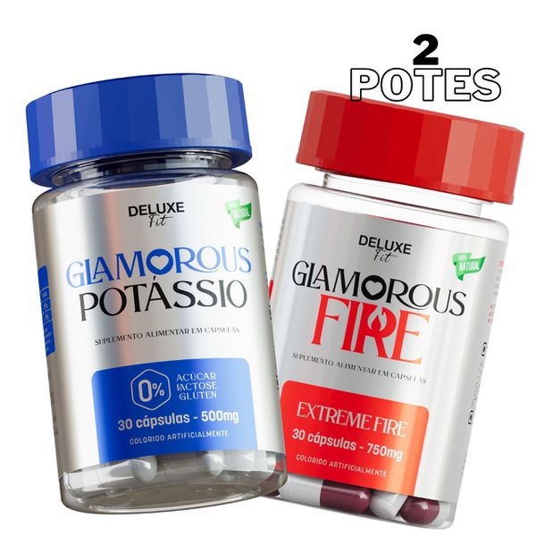 kit 1 Potássio 30 capsulas + 1 Fire 30 Capsulas 