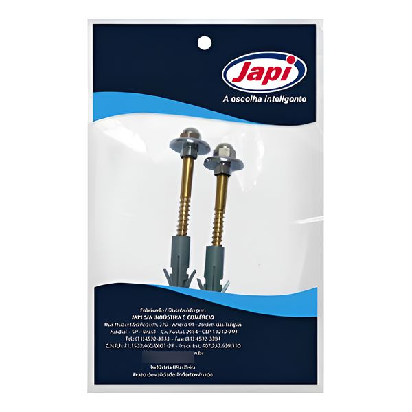 CONJUNTO 2 PARAFUSOS LATÃO Nº10 PARA BACIA AUTOSERV