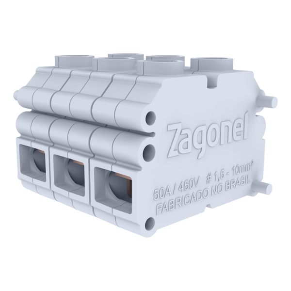 CONECTOR MODULAR DE CABOS 3 PEÇAS 50A 450V ZAGONEL