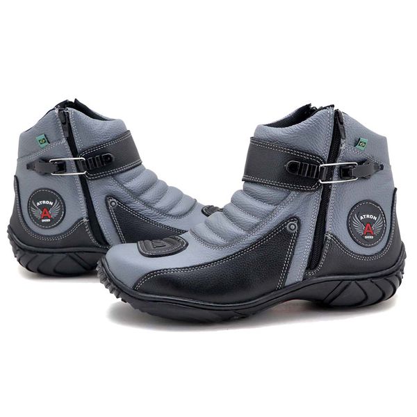 Bota motociclista masculina cano curto hotsell