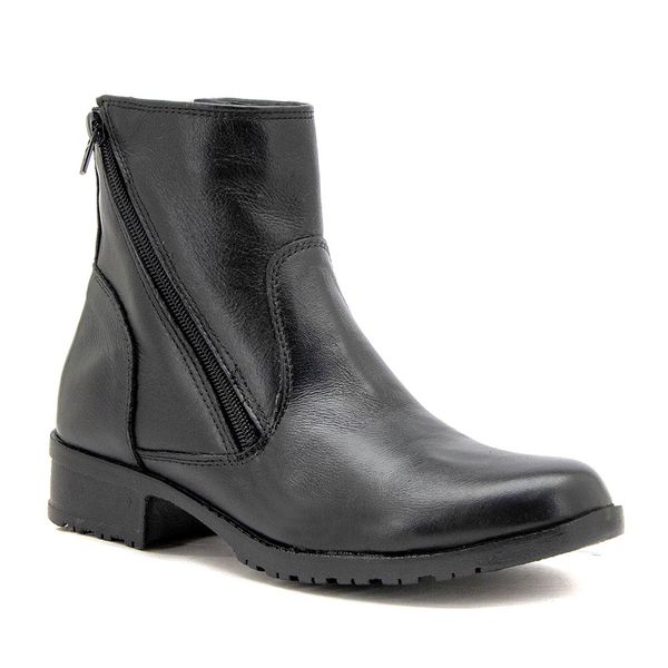 Bota Feminina Couro Legítimo Preto