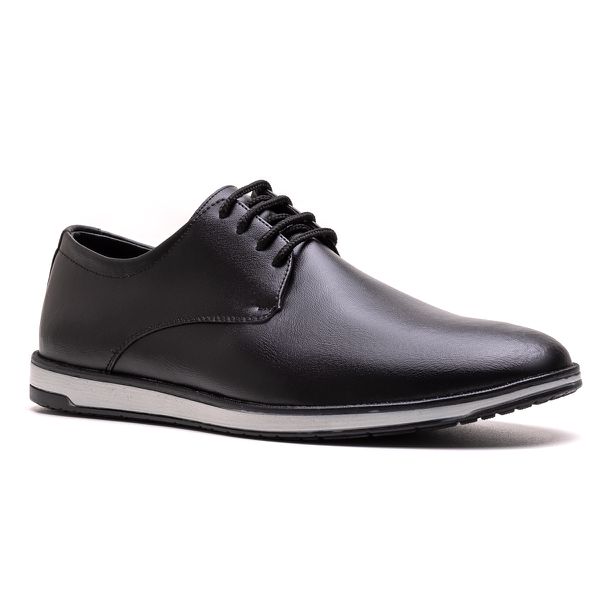 Sapato Derby Masculino Casual Esporte Fino Preto