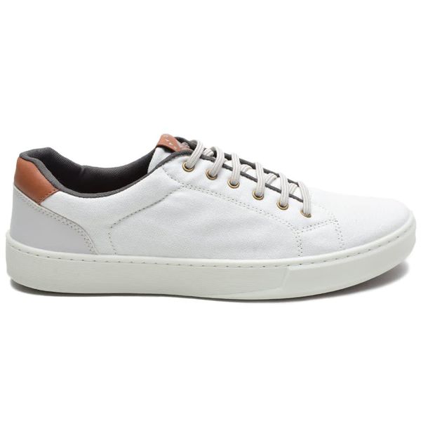 Sapatênis Masculino Slip on em Lona Areia