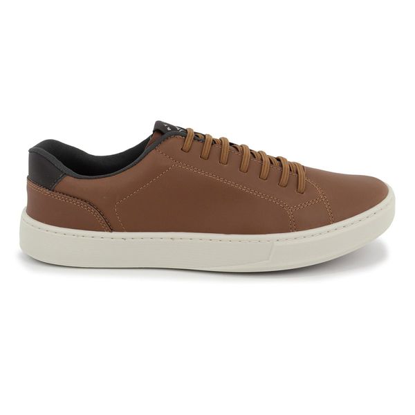 Sapatênis Masculino Slip on Sintético Caramelo
