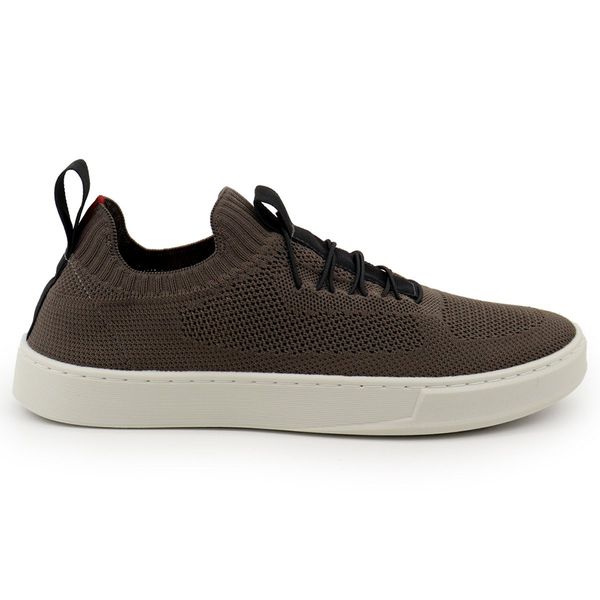 Tênis Knit Masculino Marrom Claro